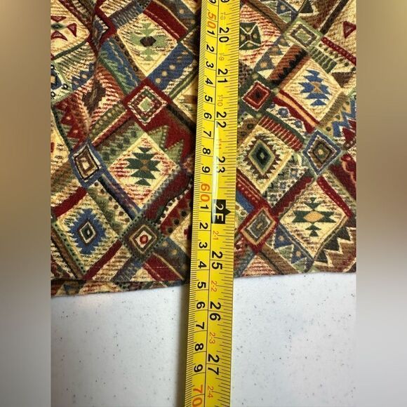 David Brooks VINTAGE Women’s Size 8 Aztec Western Long Sleeve Button Down Shirt - Picture 8 of 9